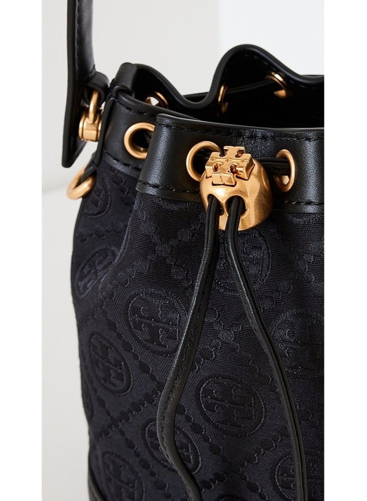 Burch Tory Burch Mini T Monogram Jacquard Bucket Bag - Image 3