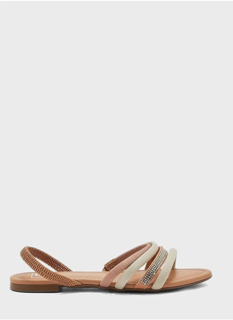 MOLECA Carolina Multi Strap Flat Sandals