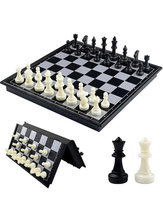 ستوريو مجموعة ألعاب الشطرنج المغناطيسية Storio مع حقيبة تخزين محمولة قابلة للطي وسهلة السفر، مجموعة لوحة شطرنج مع لاعبين اثنين للأطفال والكبار - Image 1