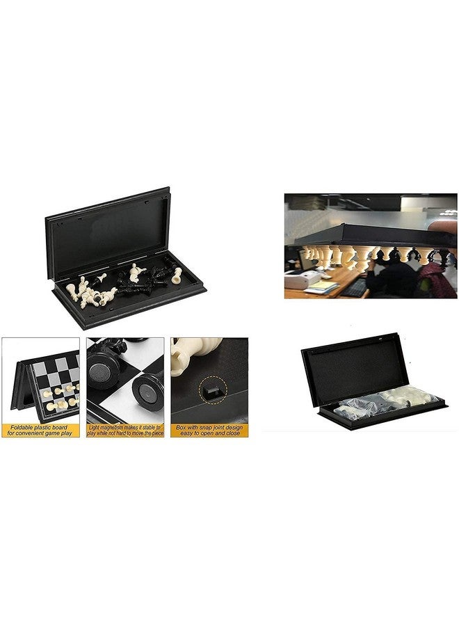 ستوريو مجموعة ألعاب الشطرنج المغناطيسية Storio مع حقيبة تخزين محمولة قابلة للطي وسهلة السفر، مجموعة لوحة شطرنج مع لاعبين اثنين للأطفال والكبار - Image 4