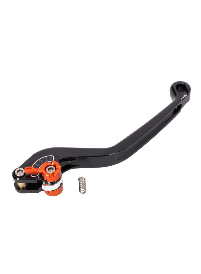 Puig 4.0 Brake Lever – Short Black with Black Selector / Orange - Image 2