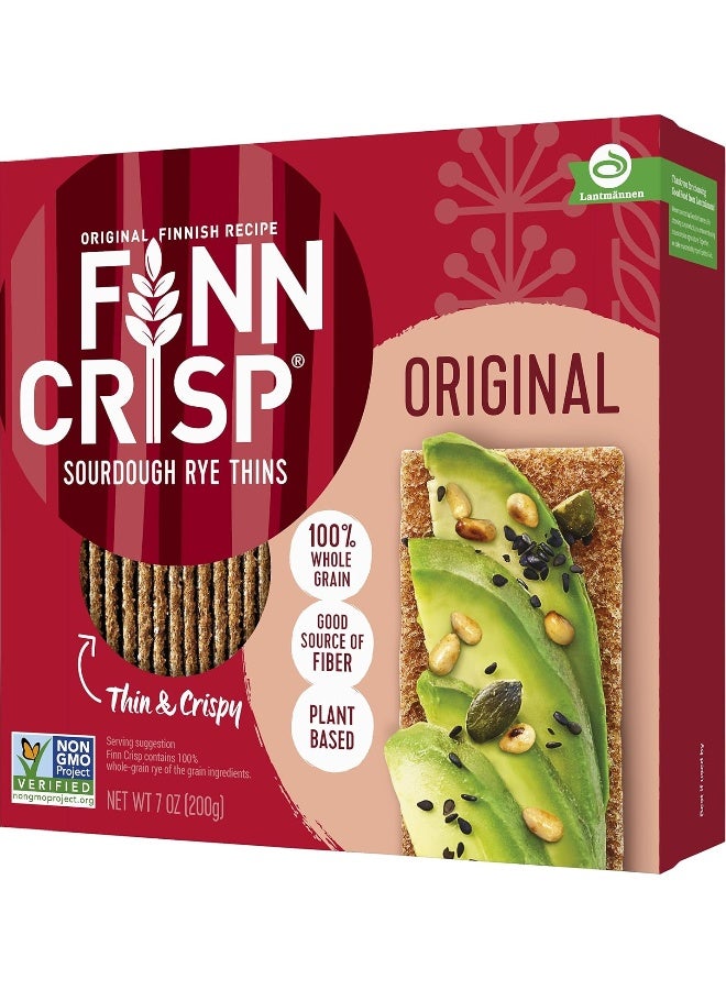 Finn Crisp خبز الجاودار الأصلي 7 أوقية - Image 1