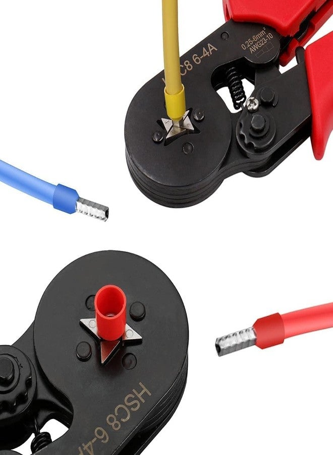 NIRDAMB Crimping Pliers for Wire Self-Adjusting Crimping Tool 0.25-10mm AWG23-7 Ferrule Wire Crimper Plier with Ratcheting Mechanism Ferrule Crimping Tool Plier for Wire and Terminals - (Wire Crimper) - Image 3