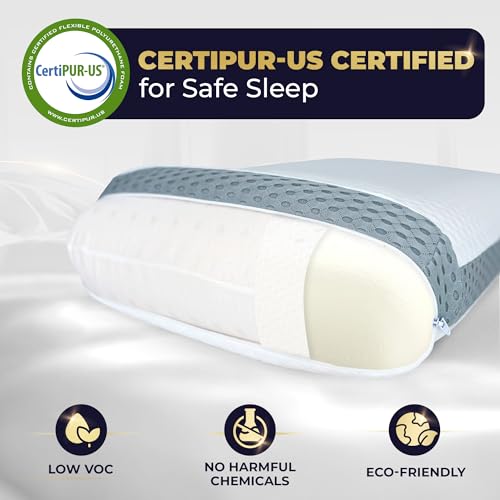 Royal Therapy Memory Foam Pillow, King Neck Pain Relief, for Neck and Shoulder Pain, Neck, Side Sleeper, Cervical Pillow, - Image 3
