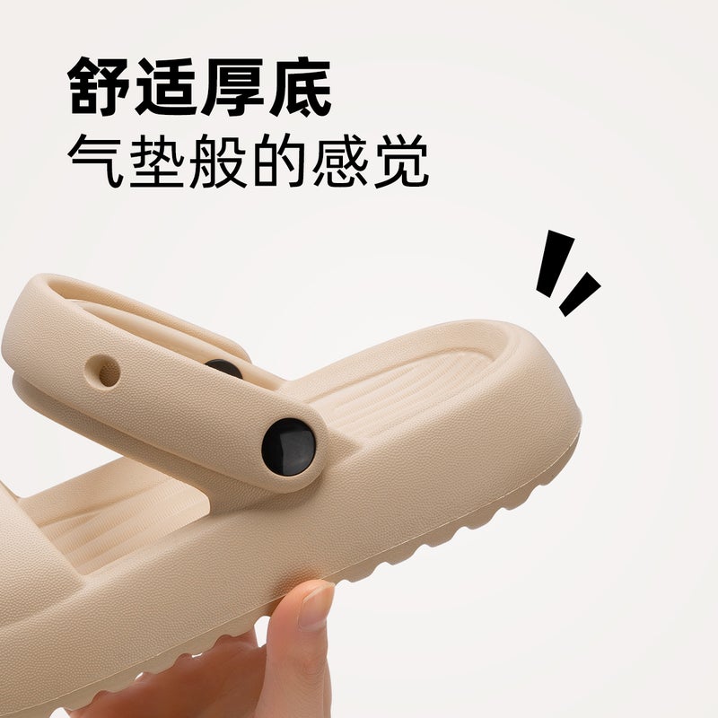 Women's Thick-Soled Beach Slides with Toe Loop - Elevating Summer Sandals 2026 New Style - Image 3