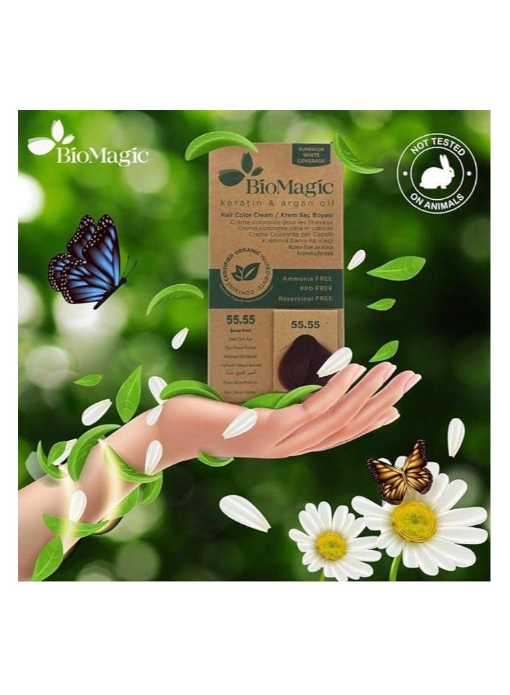 BIOMAGIC Hair Color, 60 Ml - 3/00 Dark Brown - Image 4