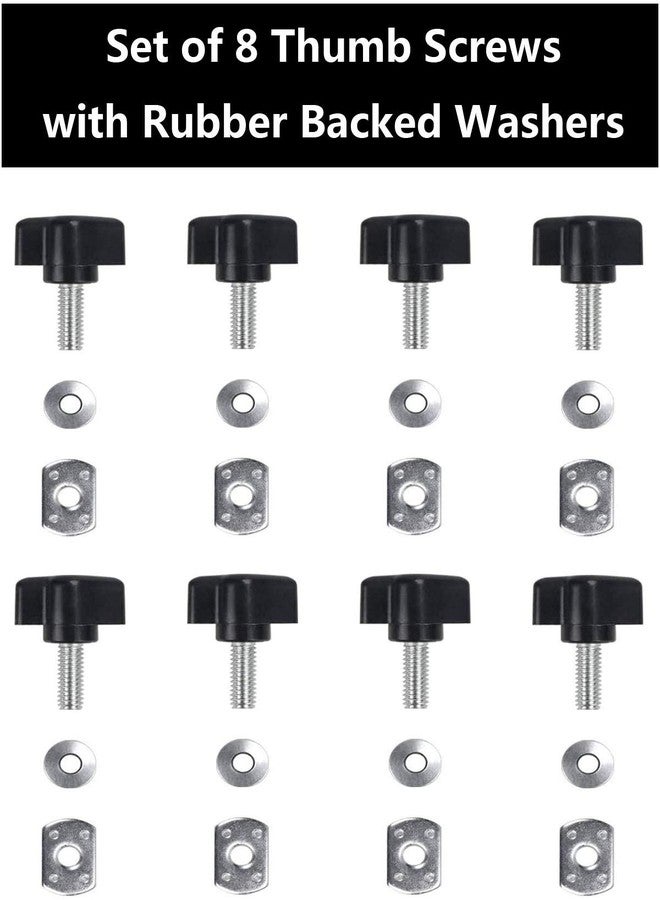 ELONN Universal Hardtop Bolts Screws for Jeep Wrangler - Quick Removal Fastener Thumb Screw & Nut Kit Compatible with All Jeep Wrangler YJ TJ JK Unlimited Sahara Rubicon 2/4 Door (Pack of 8) - Image 4