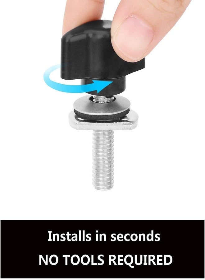 ELONN Universal Hardtop Bolts Screws for Jeep Wrangler - Quick Removal Fastener Thumb Screw & Nut Kit Compatible with All Jeep Wrangler YJ TJ JK Unlimited Sahara Rubicon 2/4 Door (Pack of 8) - Image 2