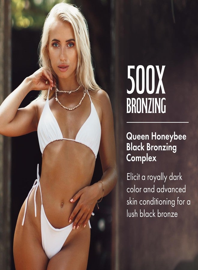 Brown Sugar Double Dark Black Hawaiian Honey Tanning Lotion, Ultra Advanced 500X Black Bronzer with Queen Honeybee Complex & Hawaiian Extracts, 13.5 Fl Oz - Image 3