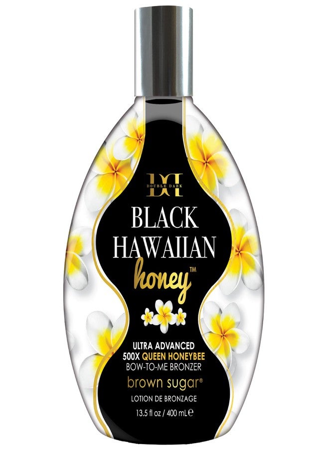 Brown Sugar Double Dark Black Hawaiian Honey Tanning Lotion, Ultra Advanced 500X Black Bronzer with Queen Honeybee Complex & Hawaiian Extracts, 13.5 Fl Oz - Image 1