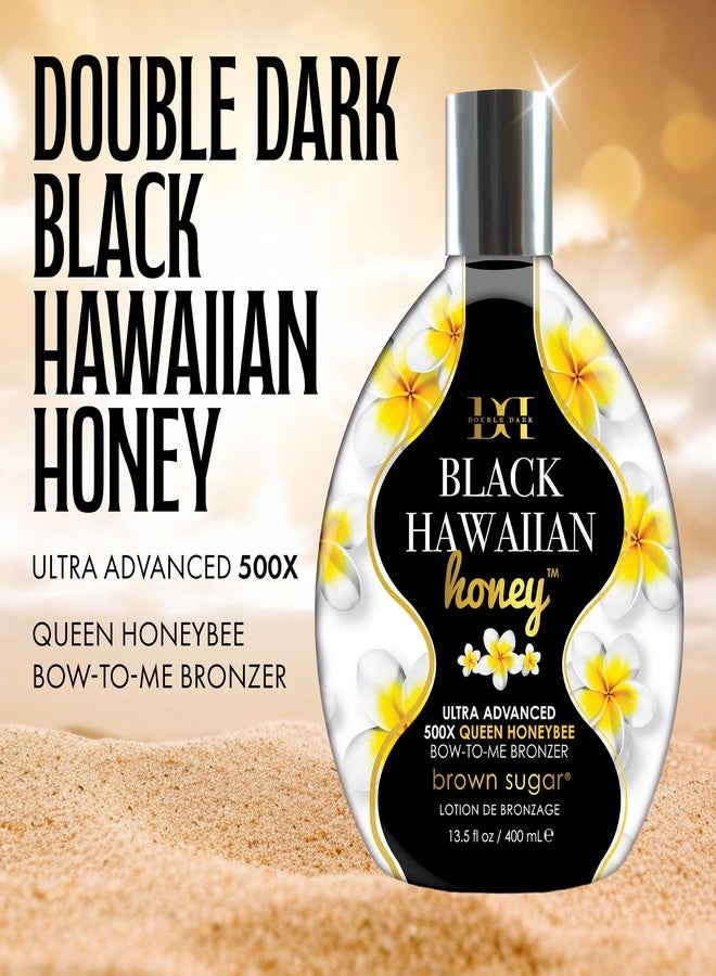 Brown Sugar Double Dark Black Hawaiian Honey Tanning Lotion, Ultra Advanced 500X Black Bronzer with Queen Honeybee Complex & Hawaiian Extracts, 13.5 Fl Oz - Image 2