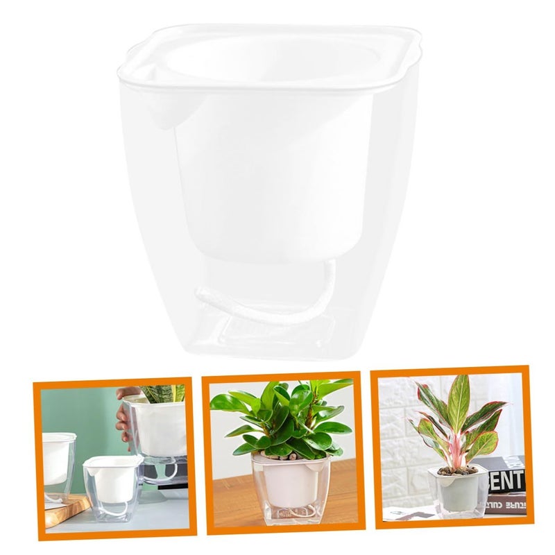 Garneck Resin Self-Watering Orchid Pot Indoor Plant Planter with Drainage - Image 4