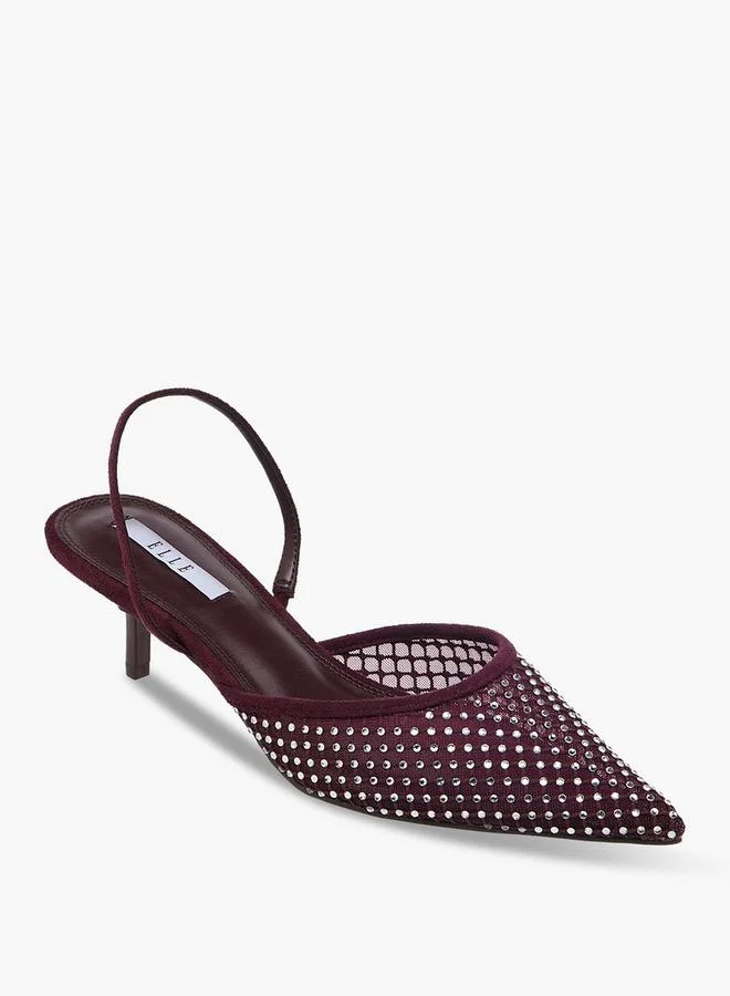 ELLE Elle Women Kitten Heel Slingback Shoes