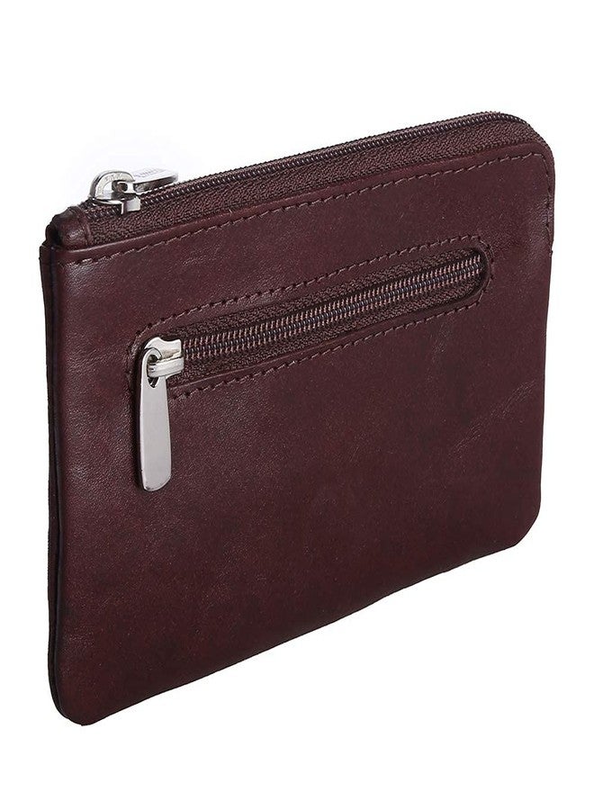 Brooklyn Bridge Genuine Leather Key Case Multi use Key and Coin Wallet with Zip Around - Image 4