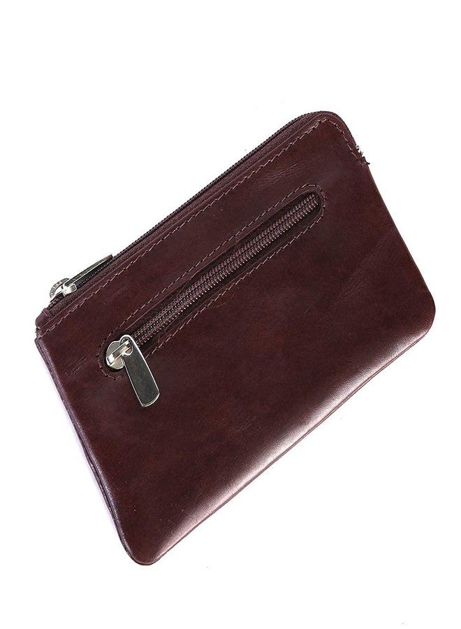 Brooklyn Bridge Genuine Leather Key Case Multi use Key and Coin Wallet with Zip Around - Image 5