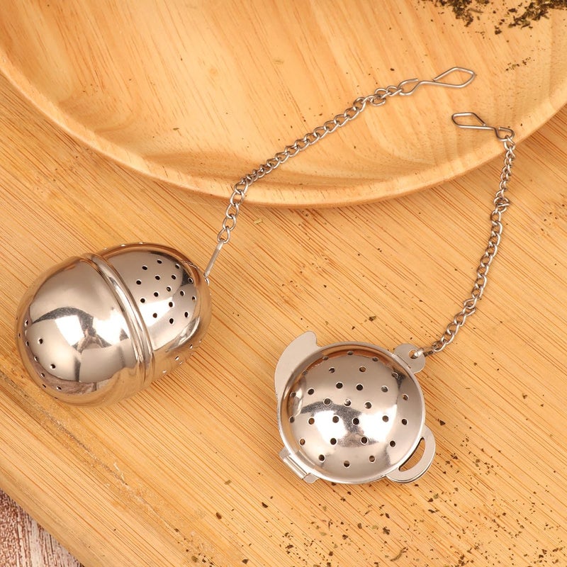 2 Pack Stainless Steel Tea Infuser Egg Food Grade Tea Filter Strainer For Home Office - Image 5