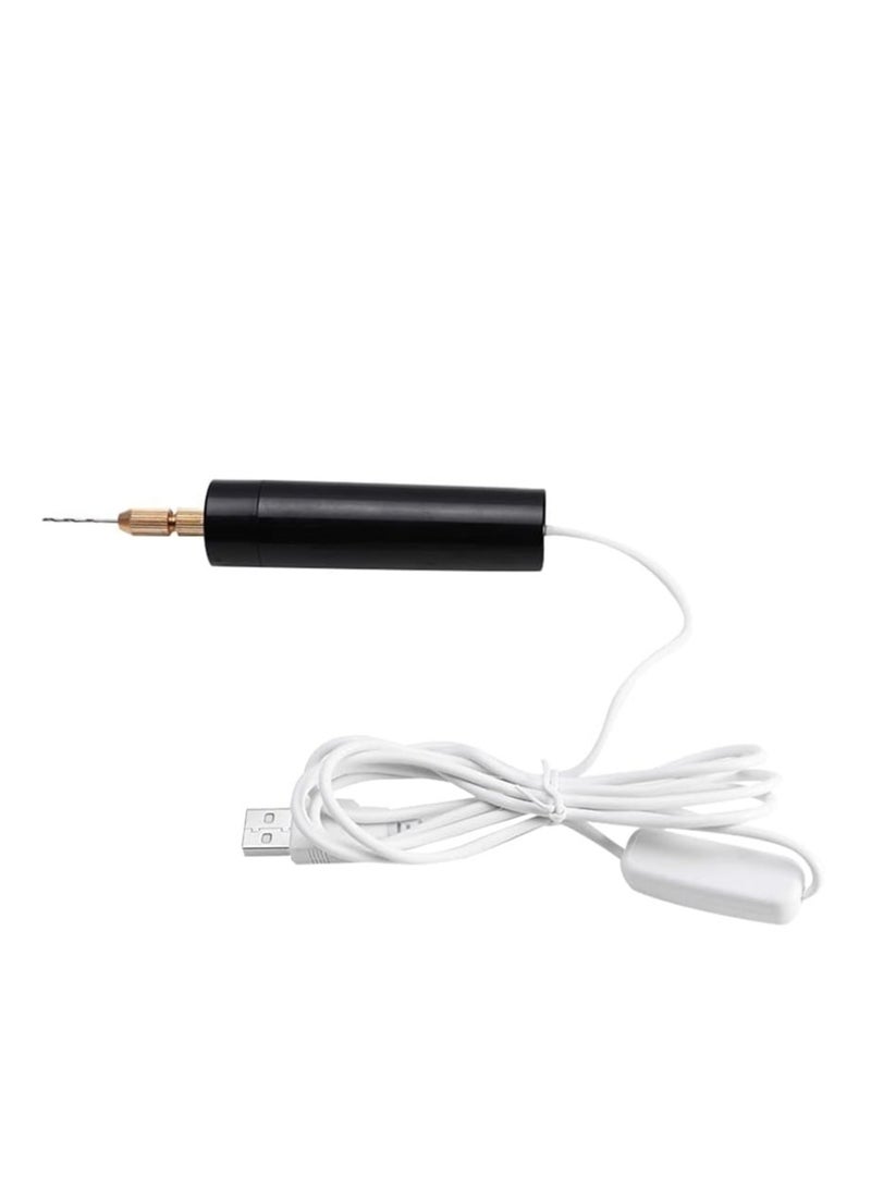 Mini Hand Drill for Arts and Crafts Mini Electric Drill Hand Drill with Drill Bits - Image 2