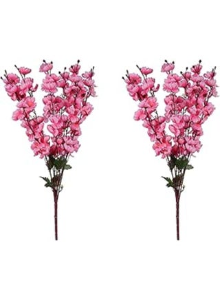 Cherry Peach Blossom Orchid Flower Bunch (Pink, 20 Inch/50cm, Vase not Included) - Set of 2 - pzsku/Z301AE858AF6545641230Z/45/1752577812/8437d79f-831a-45fb-8251-de624732d60b