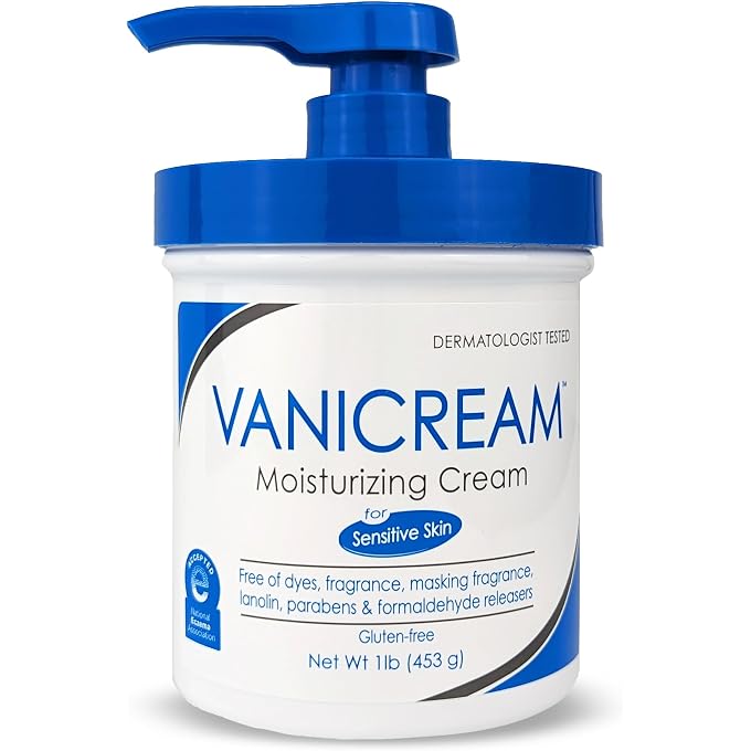 Vanicream Moisturizing Skin Cream with Pump Dispenser - 16 fl oz (1 lb) - Moisturizer Formulated Without Common Irritants for Those with Sensitive Skin - Image 1