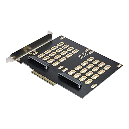 NFHK Dual 2X U.2 SFF-8639 SSD to PCIE Express 3.0 Gen3 X8 X16 Raid Card VROC Raid0 Hyper Adapter - Image 3