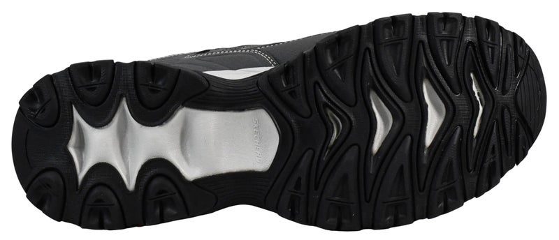 Skechers Men's Afterburn M. Fit Fashion Sneakers – Leather Upper, Memory Foam Insole, Rubber Outsole, Charcoal/Gray, 11 X-Wide - Image 5