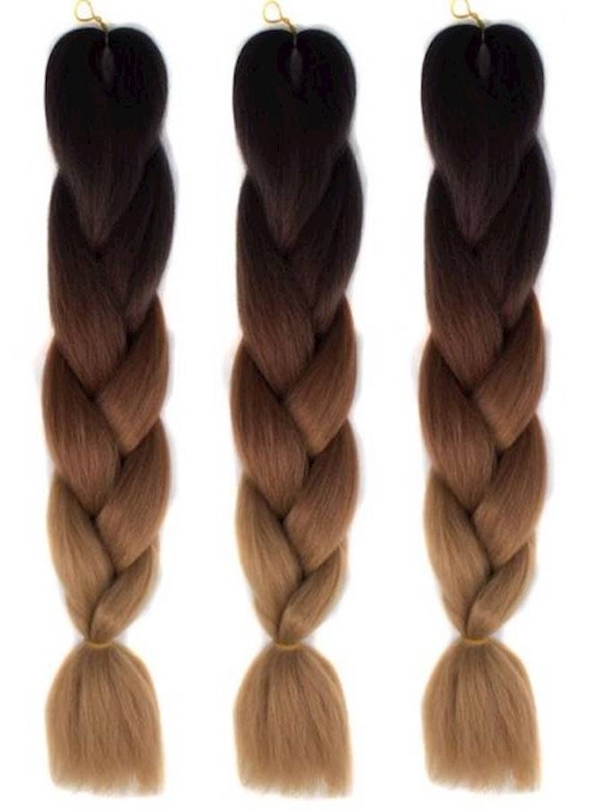 3 Piece African Braids Hair Extension Set Multi Color