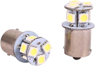 Keenso Keenso 2pcs Parking Light Bulb Stop Light LED Brake Lights R5W 1156 5050-8SMD  - Image 1