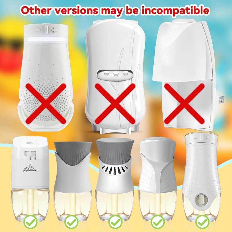 DERDUFT Plug In Air Freshener Refills for Home â€“ Jasmine, Hawaiian, Cotton Scent, 12 Count, 7.92 Fl Oz, Compatible with Air Wick & Glade, Not for Glade Plus, Scented Refill for Home, Bathrooms, Bathroom Use - Image 2