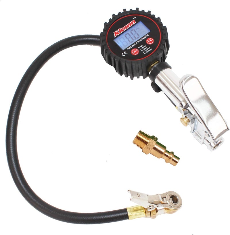 Kleinn Air Horns 59830 Tire Inflator with Digital Gauge and Pressure Relief - Image 1