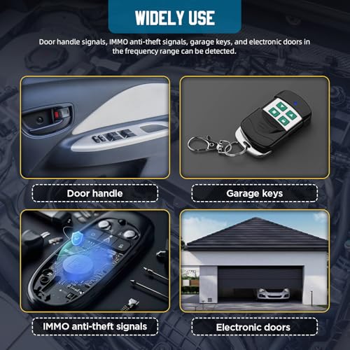 LUTIFIX 3in1 Universal Remote Key Tester with HD Display Infrared Signal Testing Key Frequency Detection Button Battery Voltage Check 315433868902MHz 2 Power Supply Methods with Bracket - Image 3