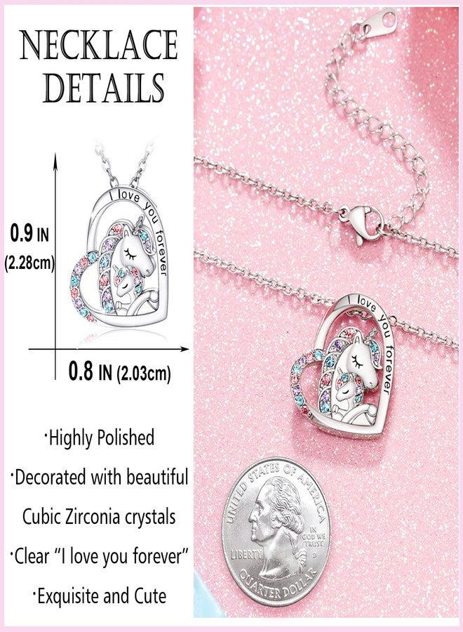Tarsus Unicorn Necklaces Unicorns Gifts Little Girls Jewelry Christmas Birthday Gifts for Kids Necklace for Girl Daughter Granddaughter Niece Easter - Image 4
