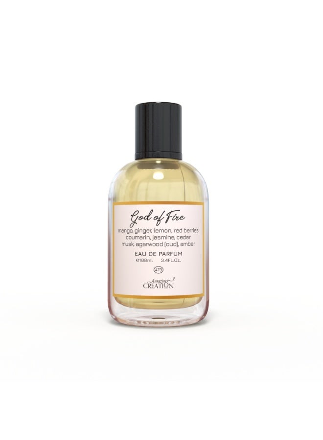 Amazing Creation God of Fire EDP For Unisex 100ml - Image 1