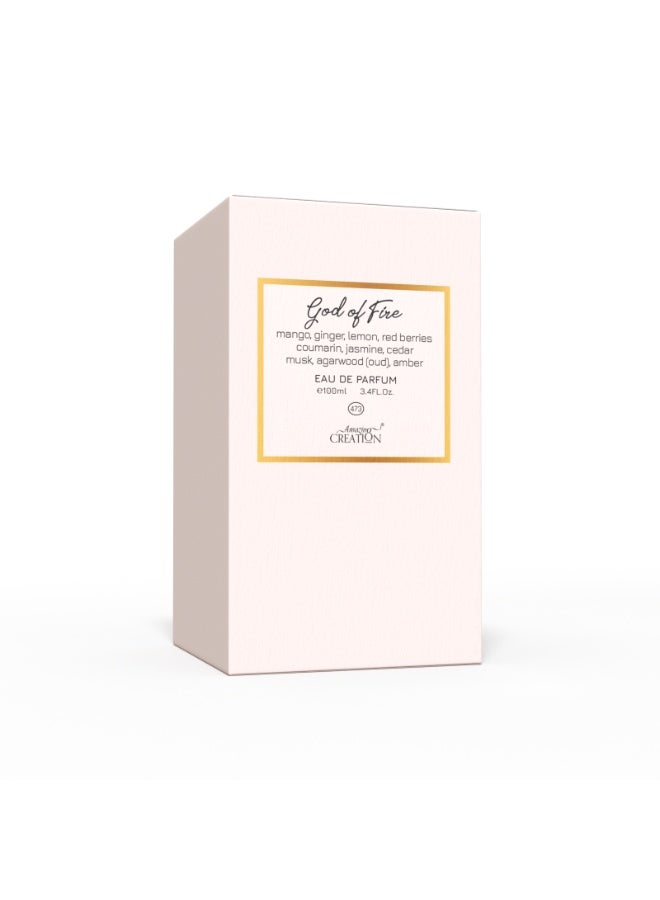 Amazing Creation God of Fire EDP For Unisex 100ml - Image 3