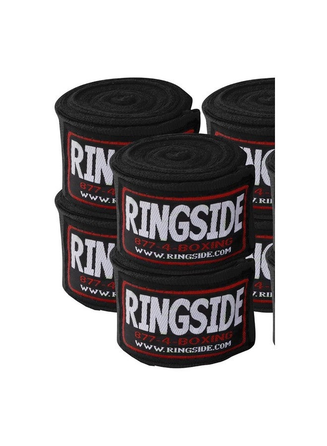 Ringside Mexican Style Boxing Hand Wraps (5 Pairs Pack), Black - Image 3