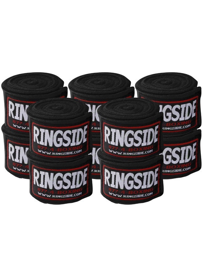 Ringside Mexican Style Boxing Hand Wraps (5 Pairs Pack), Black - Image 2