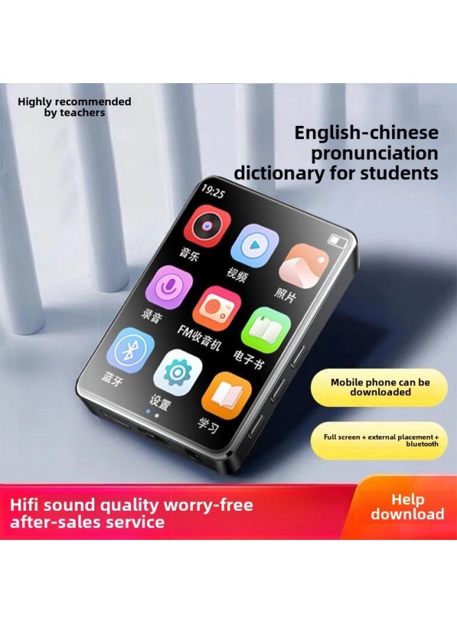 شاشة تعمل باللمس Mp3 Walkman Student Version Mp4 Bluetooth English-Chinese Dictionary E-book P5 Novel Music Player - اللون: شاشة كاملة 2.0 بوصة [قاموس شاشة تعمل باللمس + بلوتوث] - السعة: 20 جيجابايت - مجموعة كاملة من الهدايا - Image 3