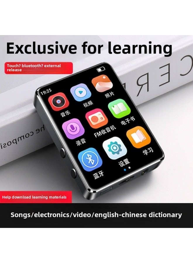 شاشة تعمل باللمس Mp3 Walkman Student Version Mp4 Bluetooth English-Chinese Dictionary E-book P5 Novel Music Player - اللون: شاشة كاملة 2.0 بوصة [قاموس شاشة تعمل باللمس + بلوتوث] - السعة: 20 جيجابايت - مجموعة كاملة من الهدايا - Image 2