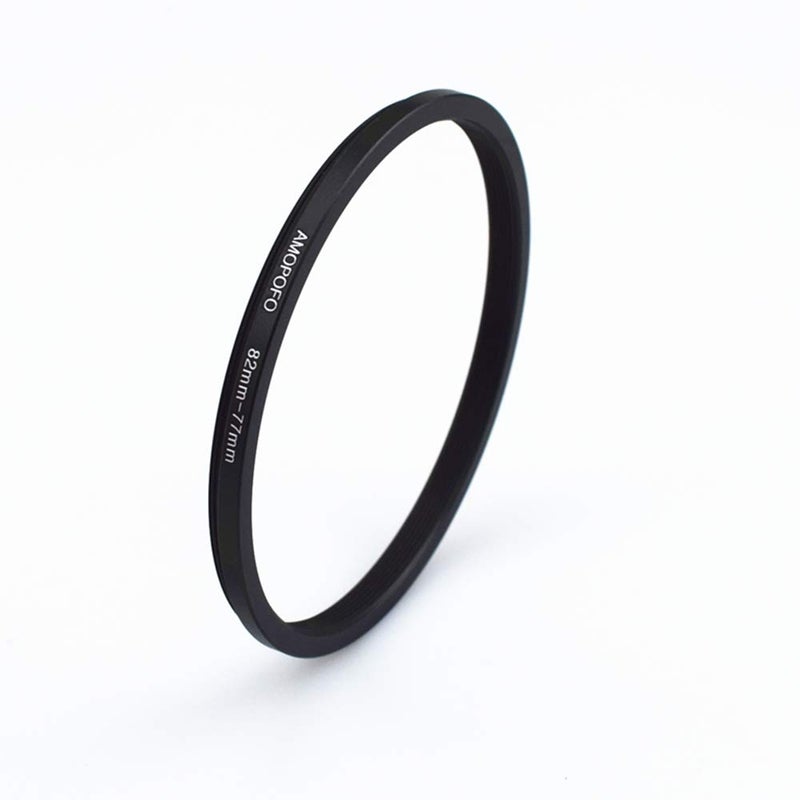 Amopofo 82mm to 77mm /82mm-77mm Step-Down Ring Filter Adapter for All Brands UV,ND,CPL,Metal Step-Down Ring Adapter - Image 4