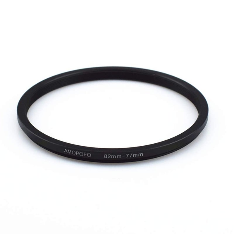 Amopofo 82mm to 77mm /82mm-77mm Step-Down Ring Filter Adapter for All Brands UV,ND,CPL,Metal Step-Down Ring Adapter - Image 5