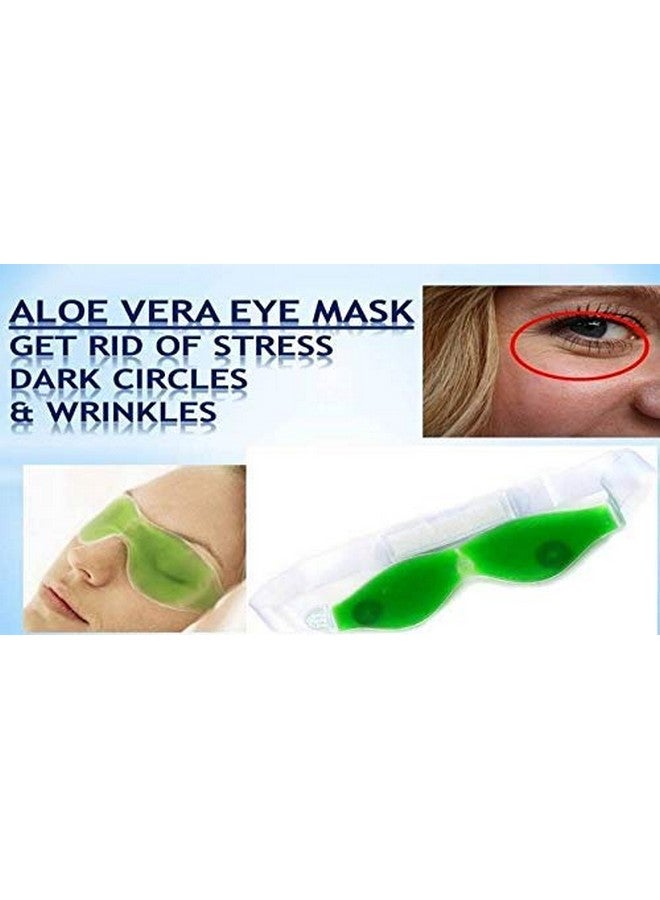 TOP SELECT Aloe Vera Cool Gel Plastic Eye Mask Summer Ice Cooling Sleeping Mask For Eye Patches Gel Eye Mask for Relaxation, Cooling Relief (Pack of 12) - Image 5