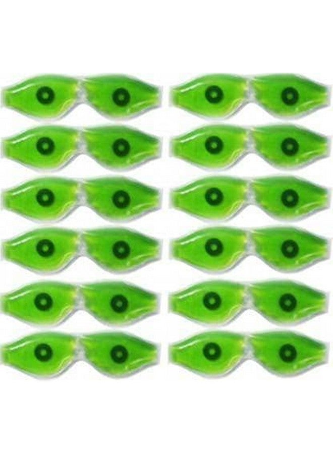 TOP SELECT Aloe Vera Cool Gel Plastic Eye Mask Summer Ice Cooling Sleeping Mask For Eye Patches Gel Eye Mask for Relaxation, Cooling Relief (Pack of 12) - Image 1