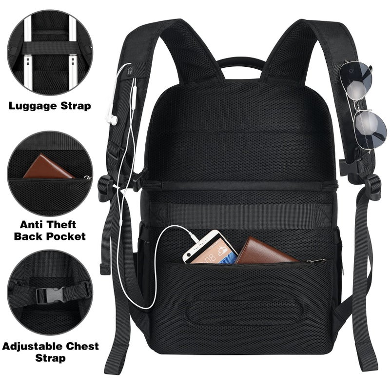 LTINVECK Cooler Backpack,Insulated Backpack Cooler Leakproof Double Deck Cooler Bag for Men Women RFID Lunch Backpack - Image 5
