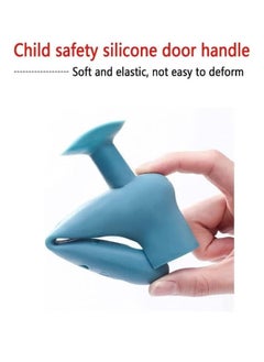 Generic Silicone Door Handle Stopper Cover 3 Pieces Random Colors  - Image 3