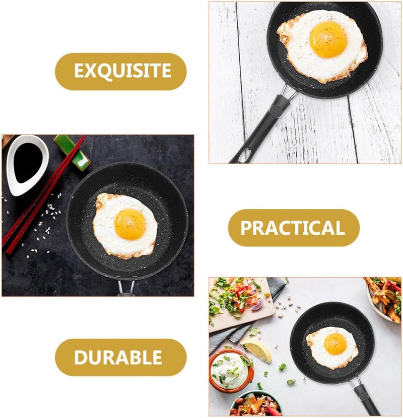 Small Egg Skillet 17Cm Maifan Stone Nonstick Frying Pan for Induction Cooktops Household Kitchen Cookware Pan for Frying Eggs and Pastries - Image 3