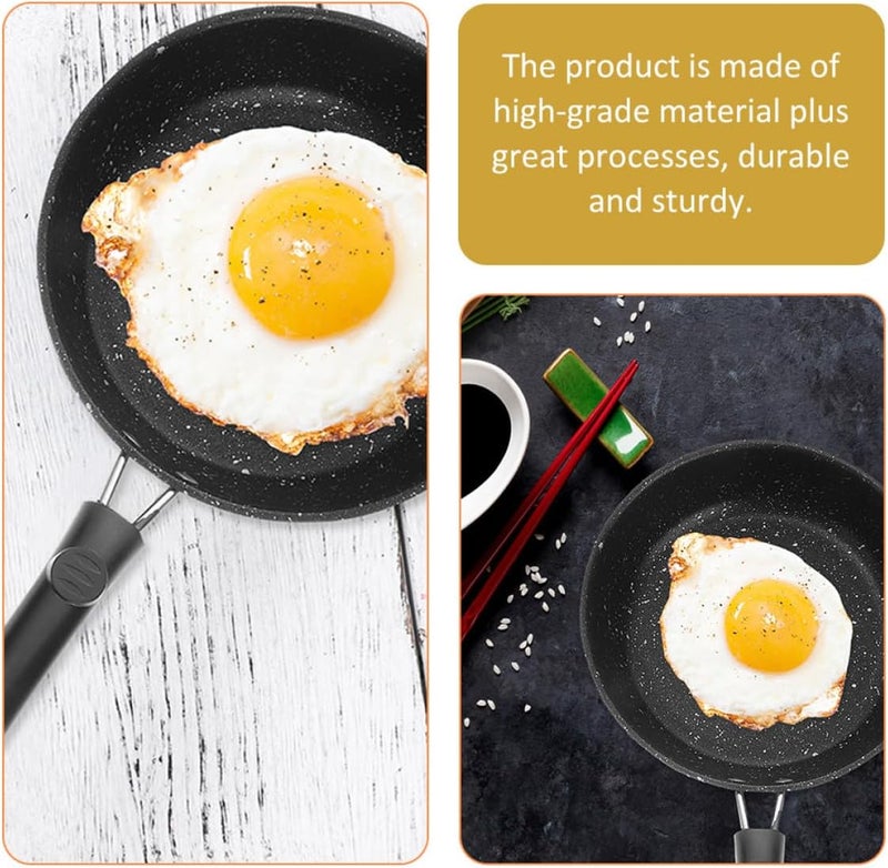 Small Egg Skillet 17Cm Maifan Stone Nonstick Frying Pan for Induction Cooktops Household Kitchen Cookware Pan for Frying Eggs and Pastries - Image 5
