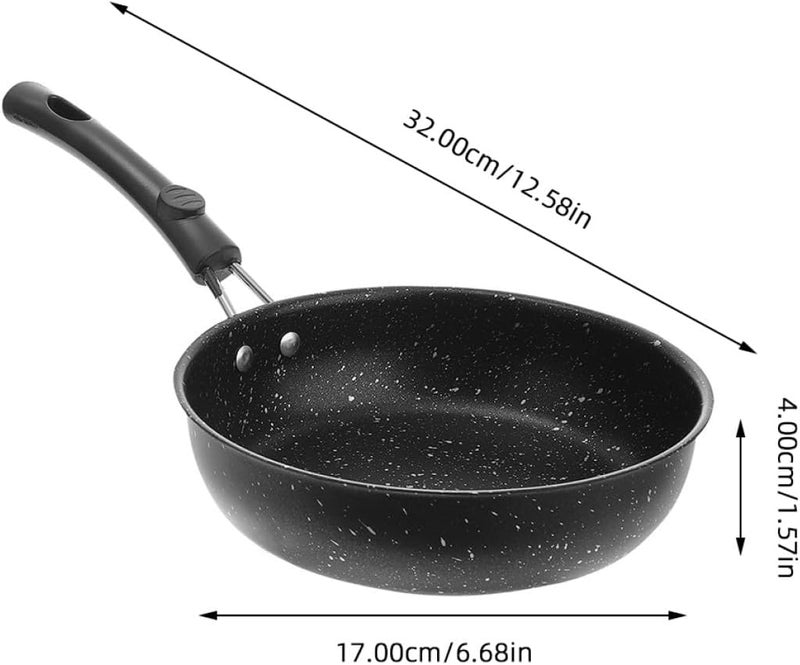 Small Egg Skillet 17Cm Maifan Stone Nonstick Frying Pan for Induction Cooktops Household Kitchen Cookware Pan for Frying Eggs and Pastries - Image 2