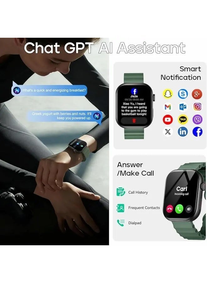 Aurafit Smart Watch – F39 Pro – AI Technology (ChatGPT) | Advanced Health & Sleep Tracking | Strong Battery | Compatible with Android & iOS - Image 3