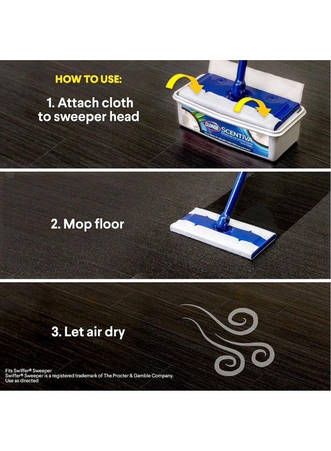 Clorox وسادة ممسحة مبللة مطهرة من سينتيفا، رؤوس ممسحة قابلة للتخلص، جوز الهند وزهرة الماء، 2 عبوات، 24 إعادة تعبئة مبللة لكل عبوة (قد يختلف التعبئة)  - Image 5