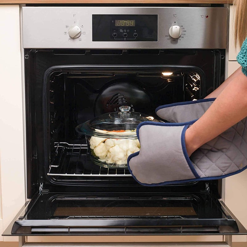 BHTHIM Glass Casserole with lid Food Serving Bowl with lid Oven Microwave Safe 1 Liter - Image 5