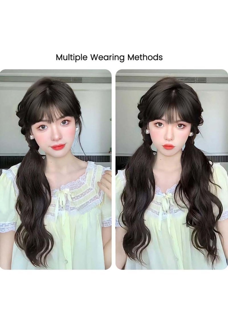 Curly Ponytail Extension with Hair Tie,Natural Black,Synthetic Hair Pieces, 16 Inch Wave, Fake Ponytail Wigs, Accessories - Image 3